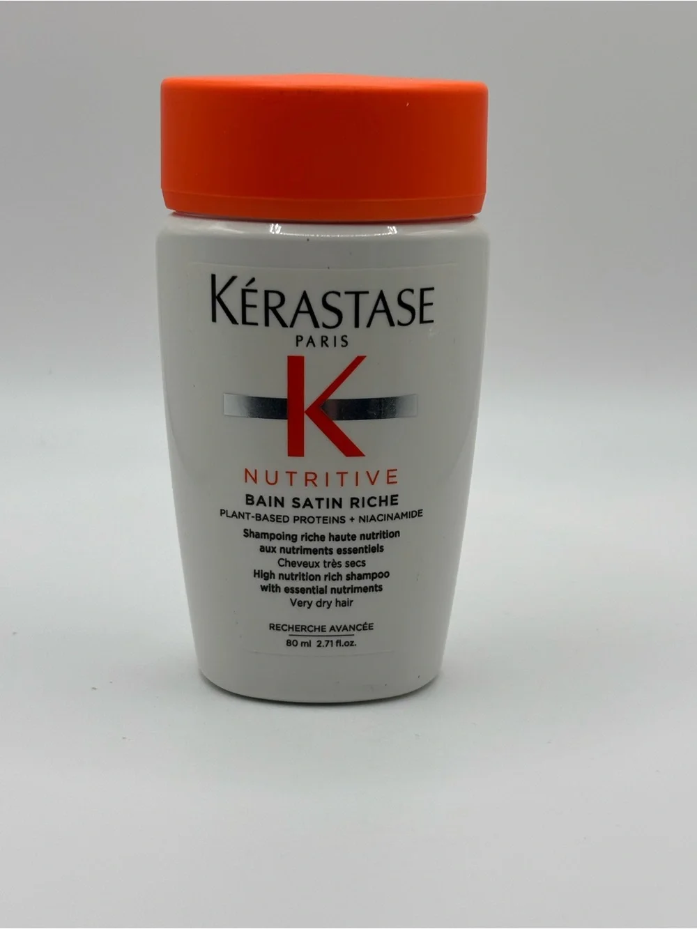 Kérastase Nutritive Bain Satin Riche Shampoo 80ml Travel Size New Very Dry Hair